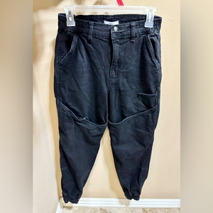 Forever 21 Black Heavy Denim Joggers Size S‎